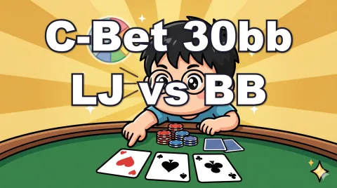 LJ vs BB SRP C-Bet Strategy | 30bb Board-by-Board Hit Chart [Ajo MTT Vol.3]