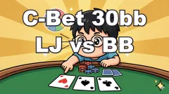 LJ vs BB SRP C-Bet Strategy | 30bb Board-by-Board Hit Chart [Ajo MTT Vol.3]